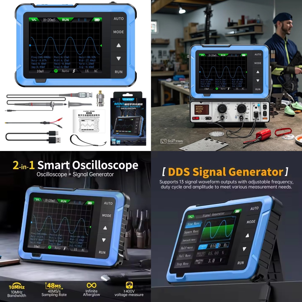 Electronic Repair - Osciloscopio Digital Portátil 2 en 1